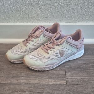 U.S. Polo Assn. Women's Blush and Off-White Sneakers